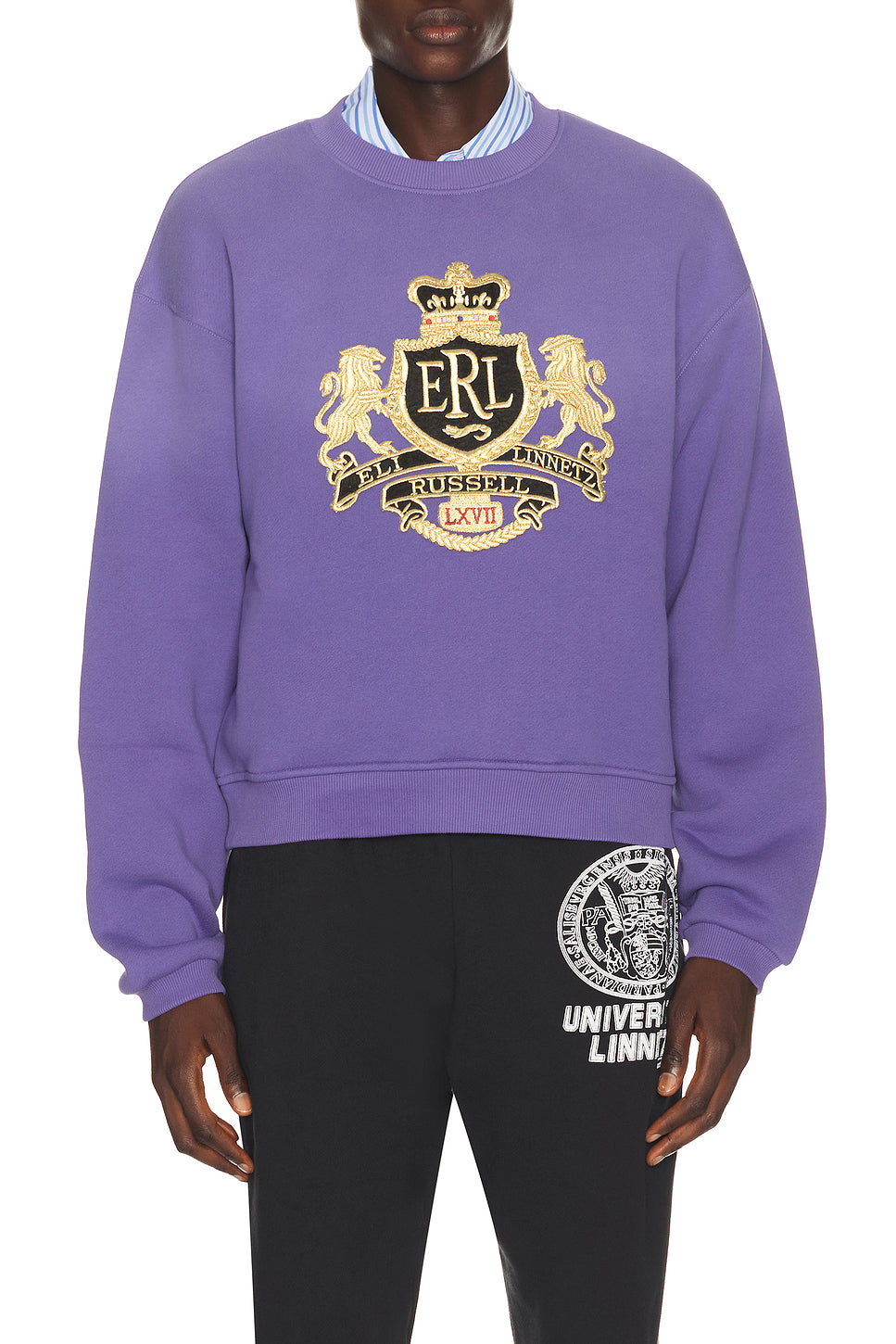 Crest Crewneck Knit Sweater