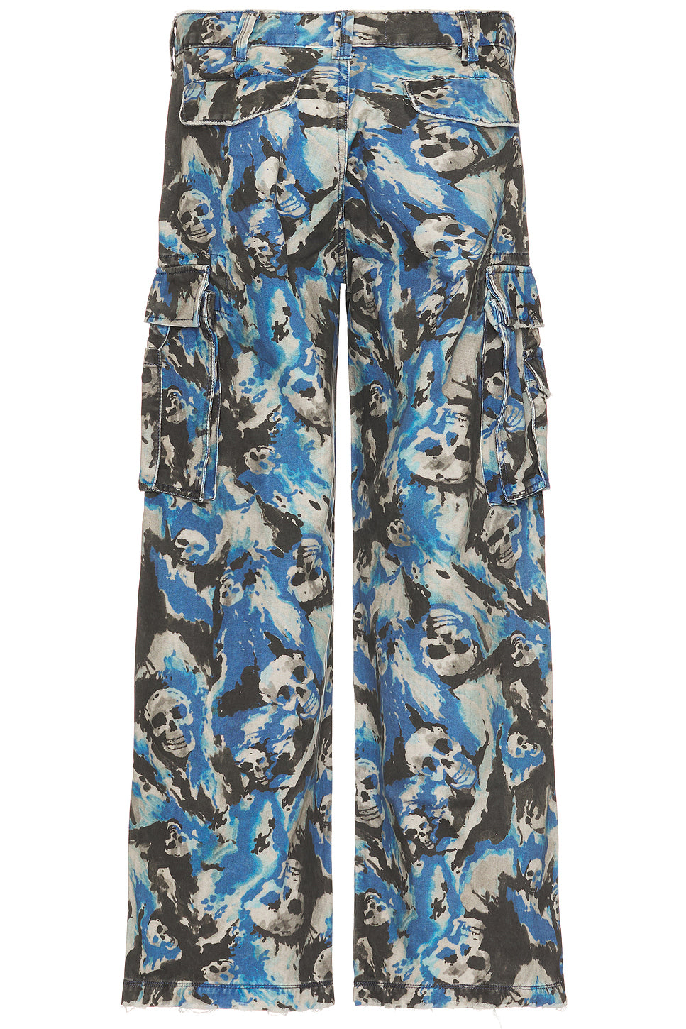 Unisex Skull Cargo Pants Woven