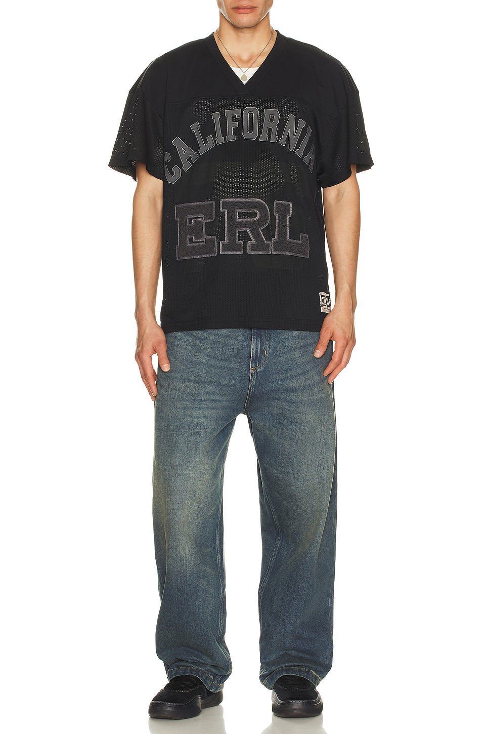 Unisex Mesh Football Tee Knit