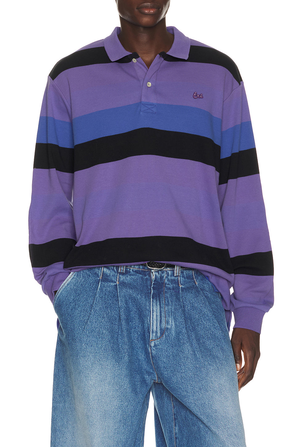 Striped Rugby Long Sleeve Knit