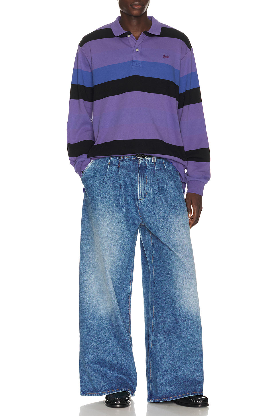 Striped Rugby Long Sleeve Knit