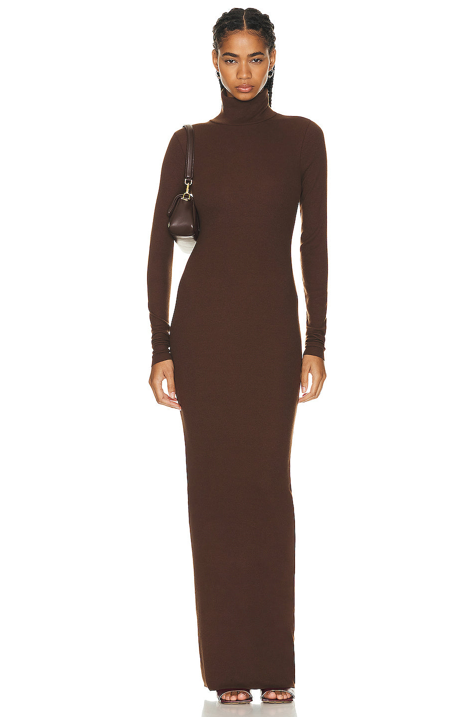 Long Sleeve Turtleneck Maxi Dress