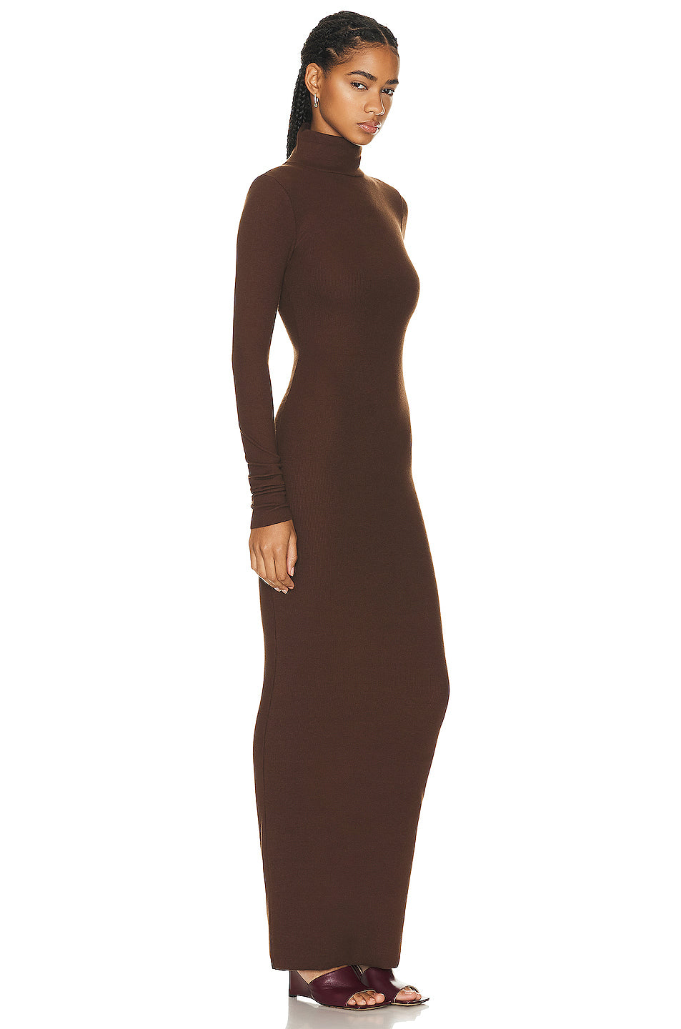 Long Sleeve Turtleneck Maxi Dress