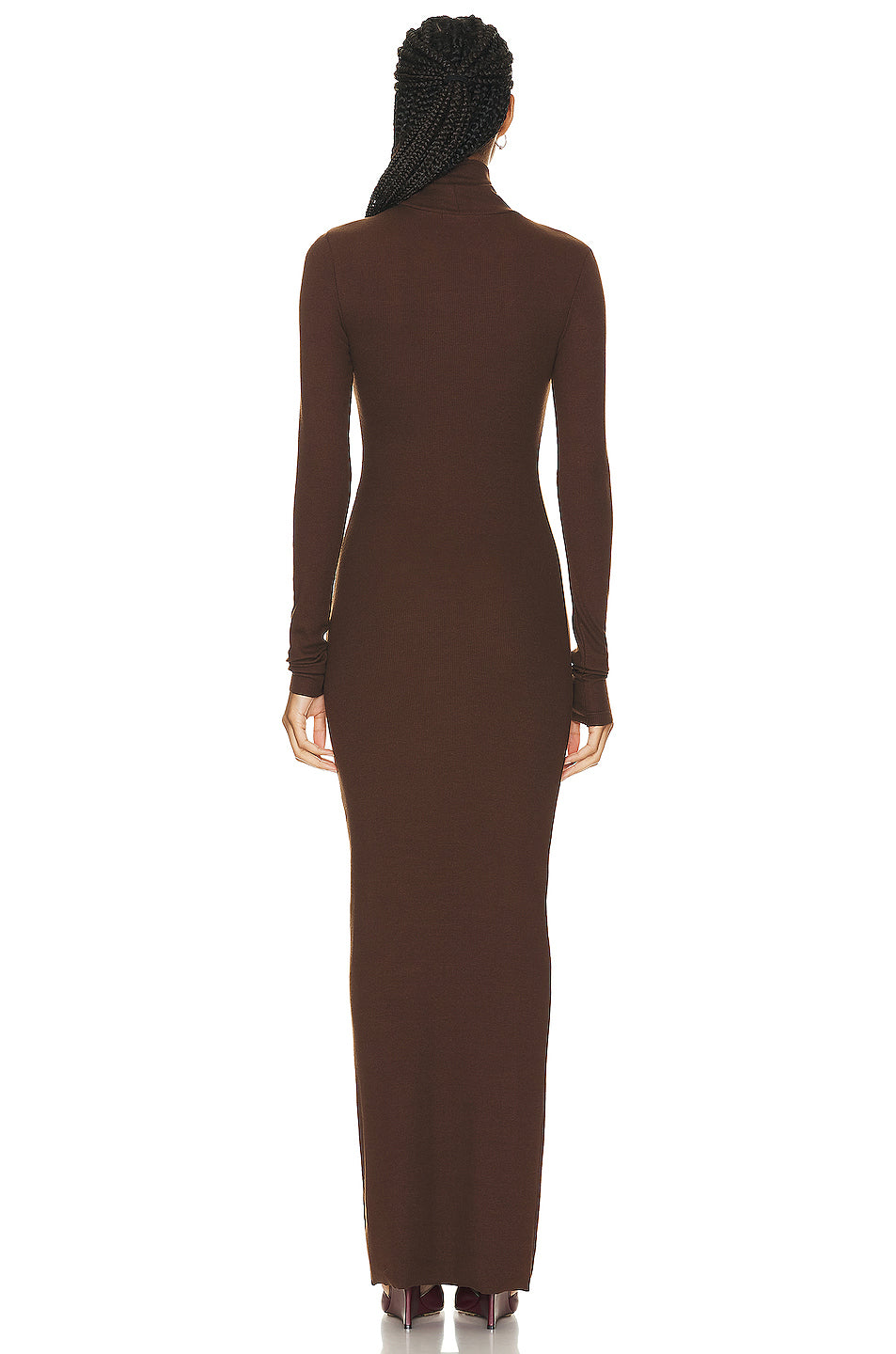 Long Sleeve Turtleneck Maxi Dress