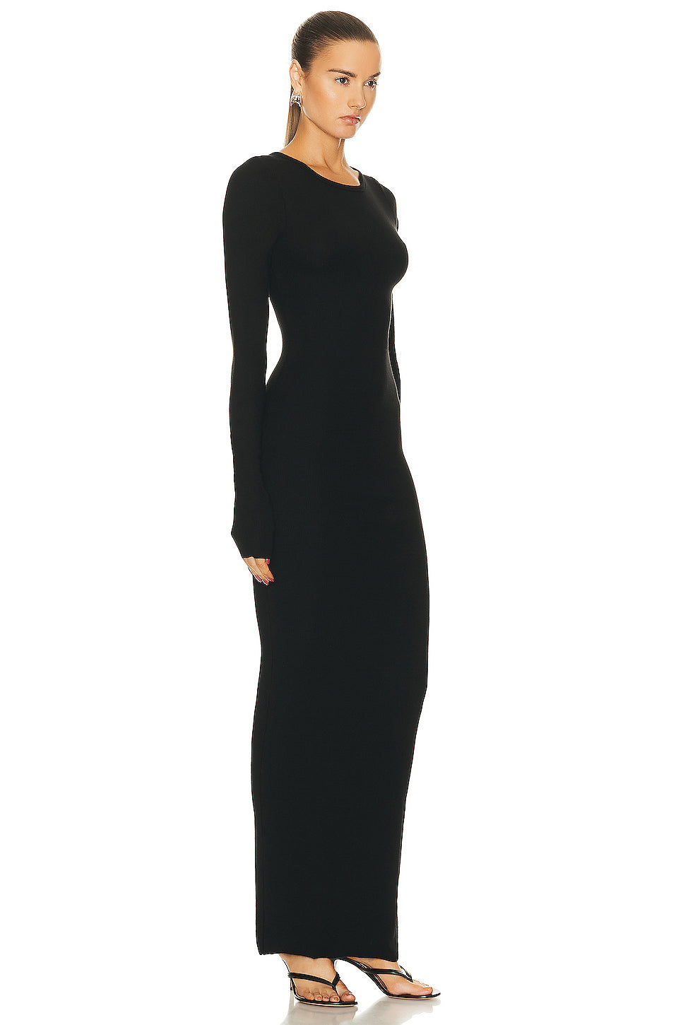 Long Sleeve Crewneck Maxi Dress