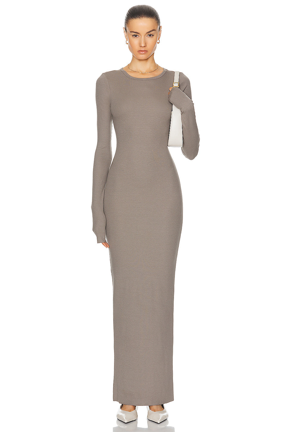 Long Sleeve Crewneck Maxi Dress