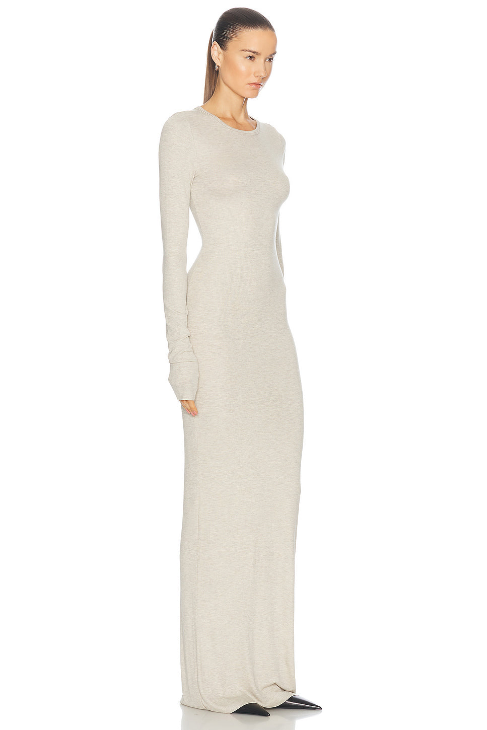 Long Sleeve Crewneck Maxi Dress