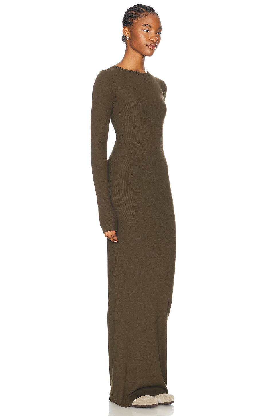 Long Sleeve Crewneck Maxi Dress