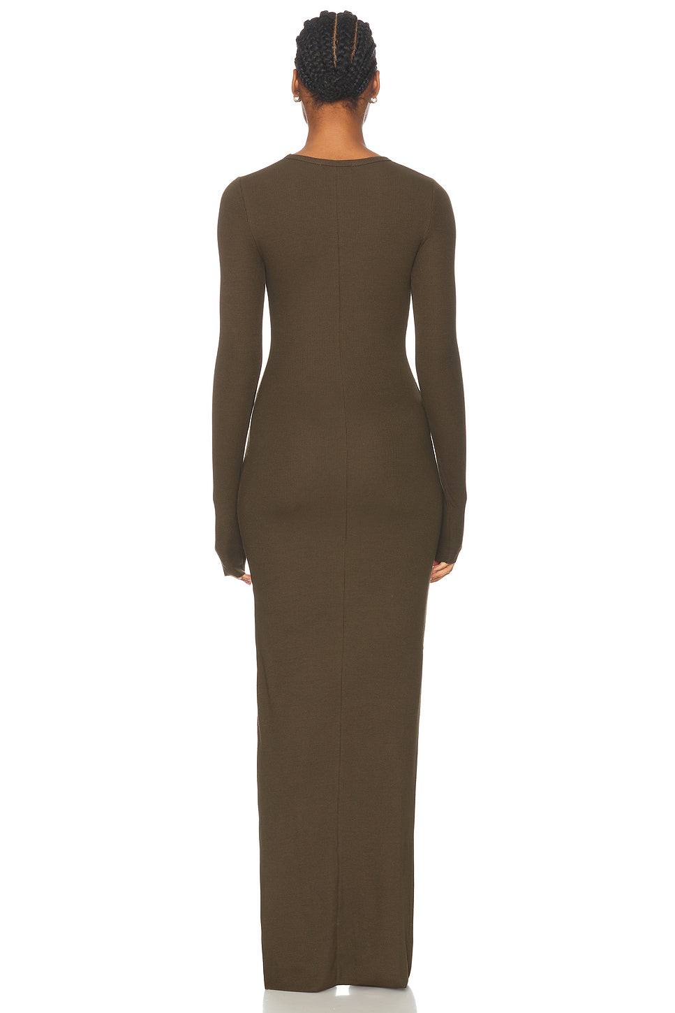 Long Sleeve Crewneck Maxi Dress