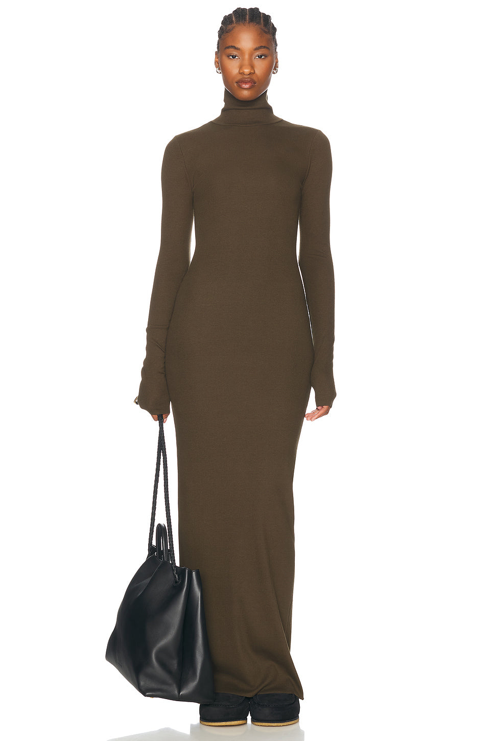 Long Sleeve Turtleneck Maxi Dress