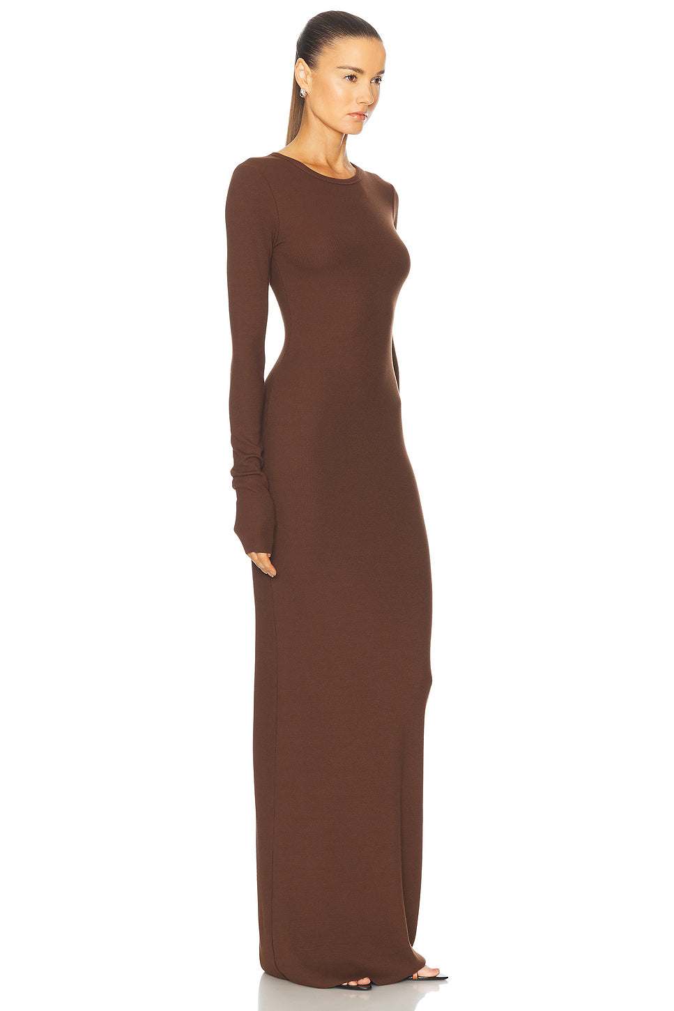 Long Sleeve Crewneck Maxi Dress