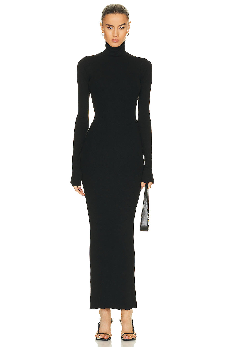 Long Sleeve Turtleneck Maxi Dress