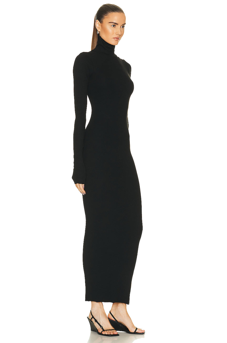 Long Sleeve Turtleneck Maxi Dress