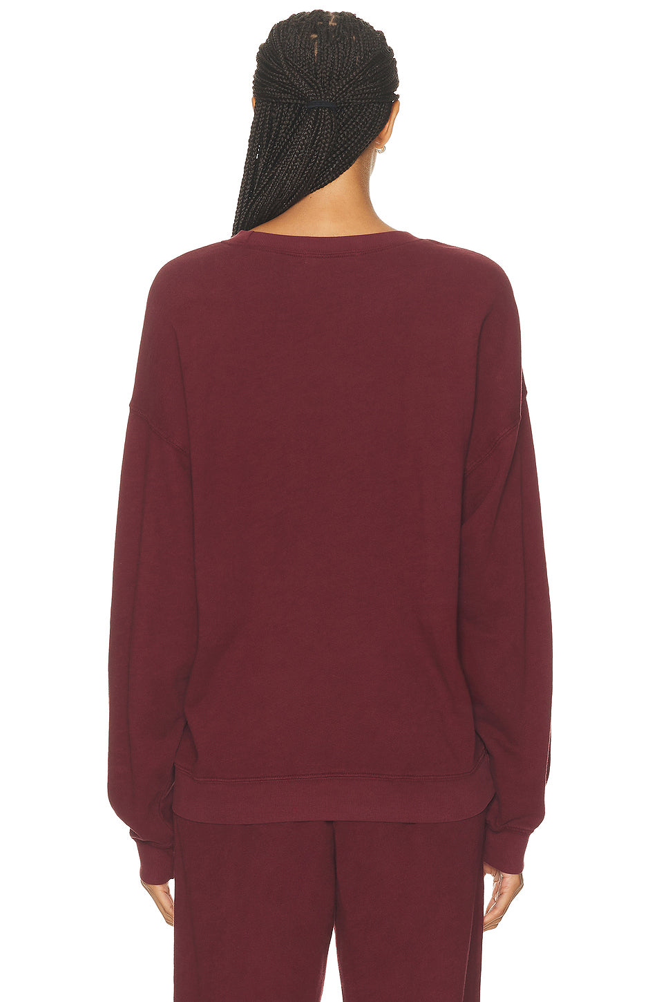 Oversized Lightweight French Terry Crewneck Sweatshirt