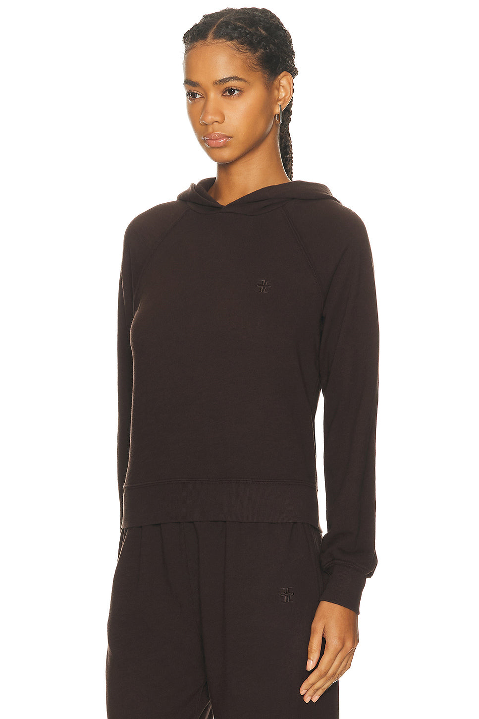 Shrunken Lightweight French Terry Hoodie Sweatshirt