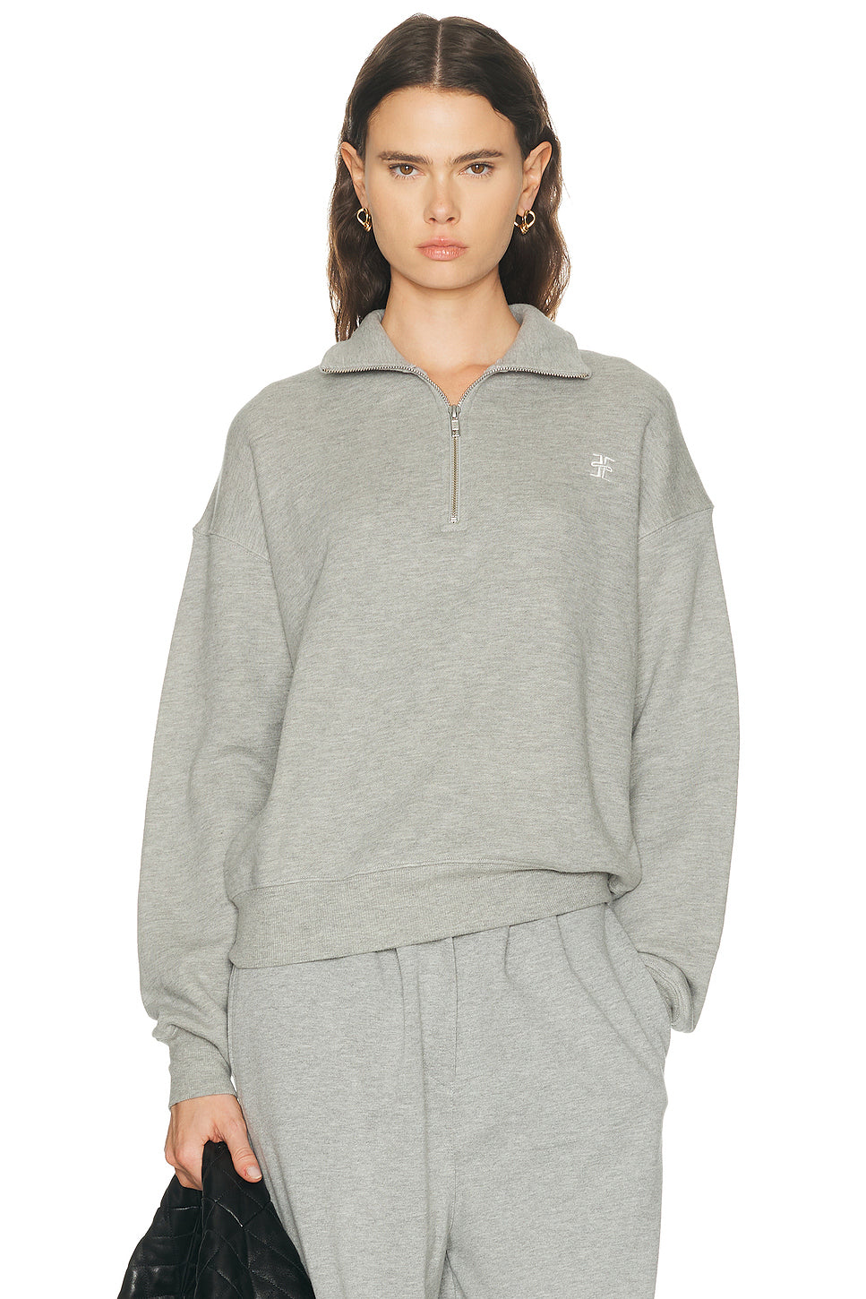 Oversized Half Zip Sweatshirt