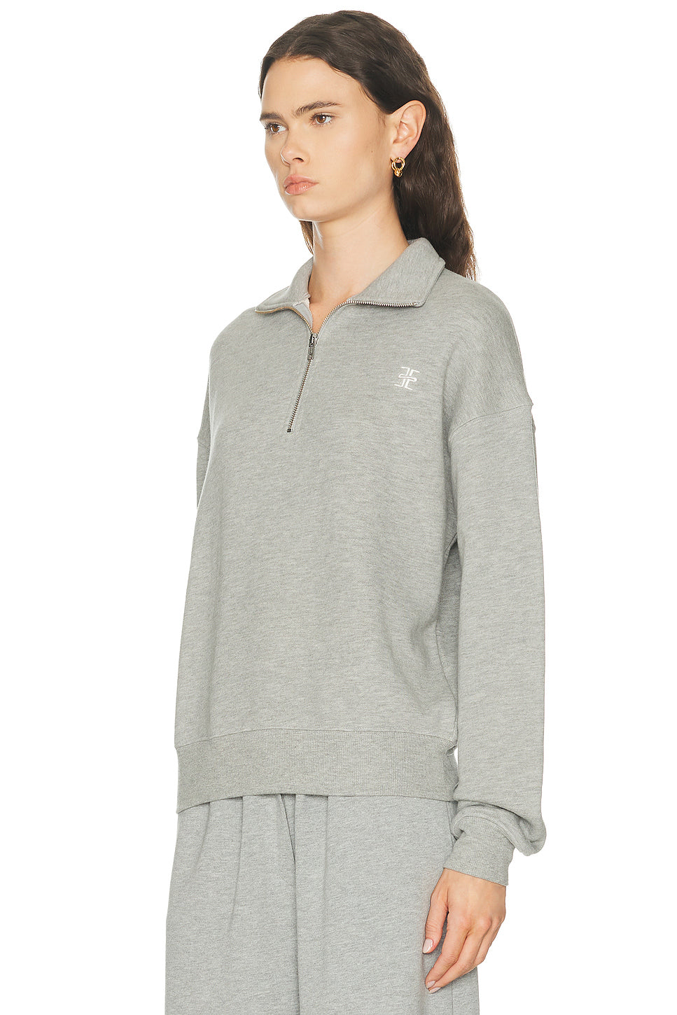 Oversized Half Zip Sweatshirt