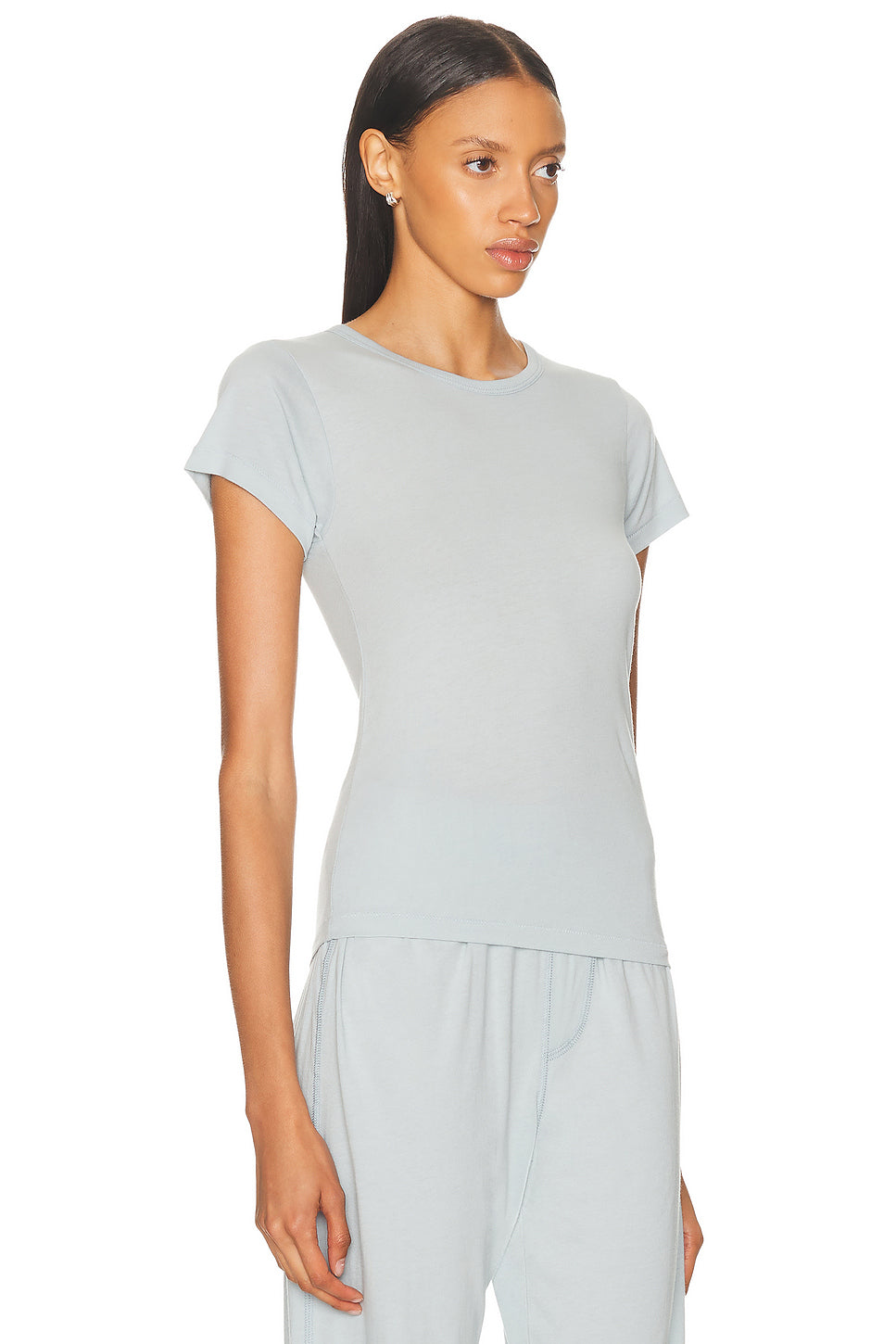 Fitted Crewneck Short Sleeve T-Shirt