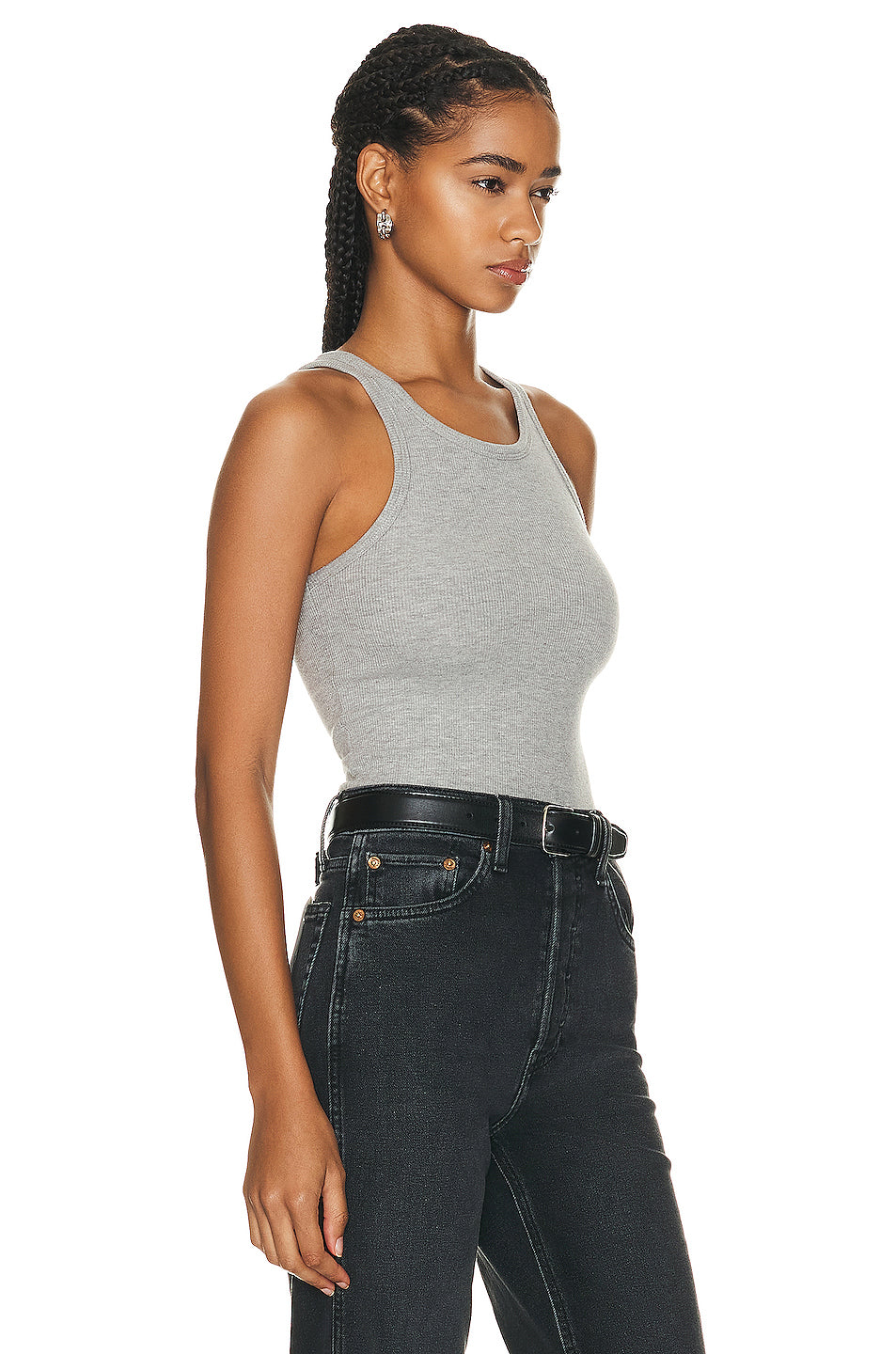 High Neck Fitted Tank Top