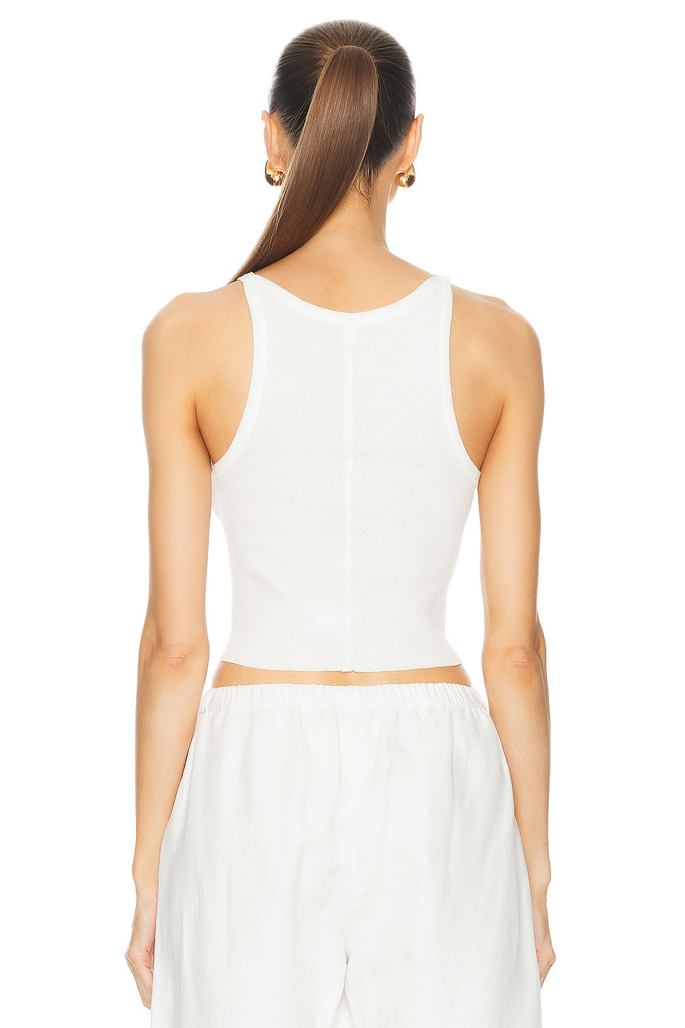 Cropped Rib Tank Top