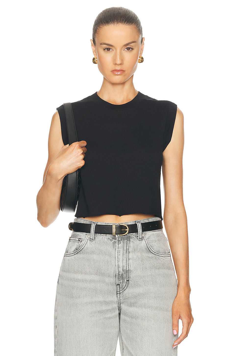 Cropped Muscle Tank Top