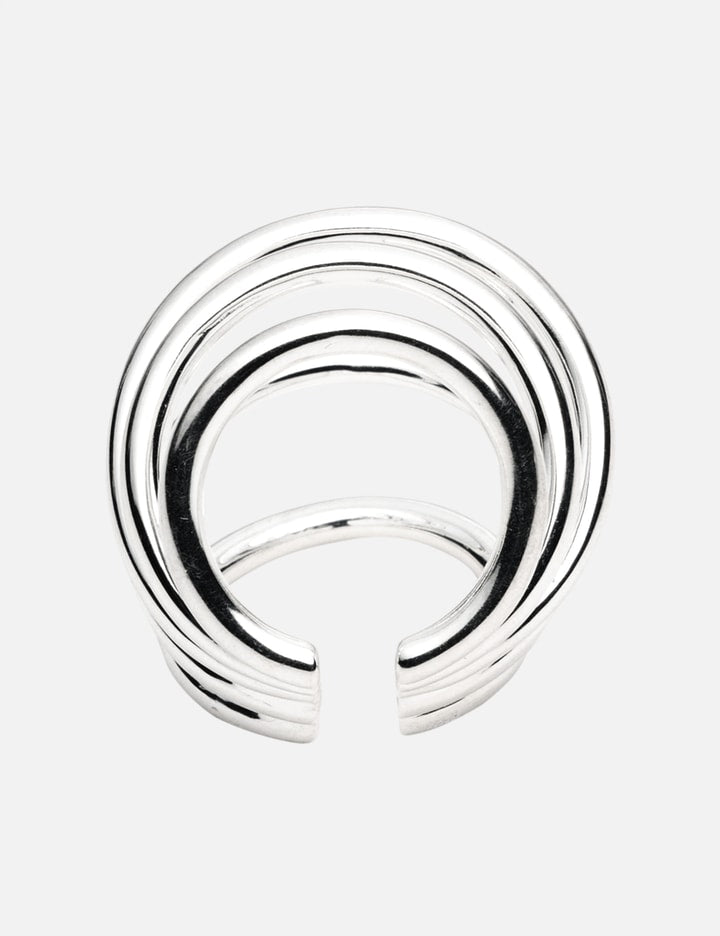 Five Hoop Ear Cuff Silver