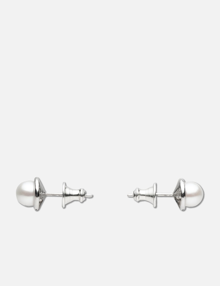 Cold White 6mm Pearl Earrings