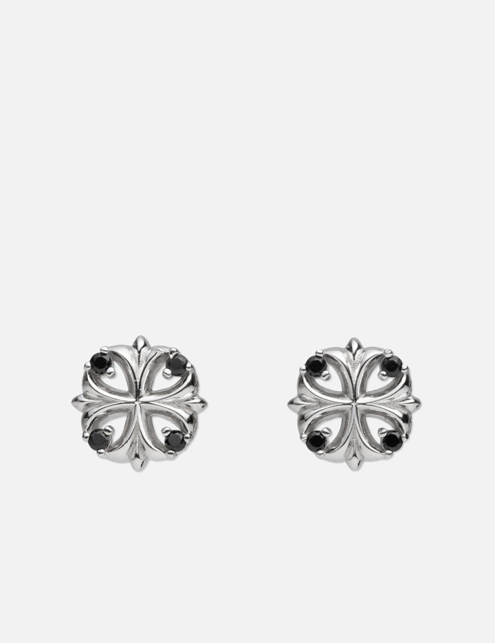 Maltese cross stud earrings