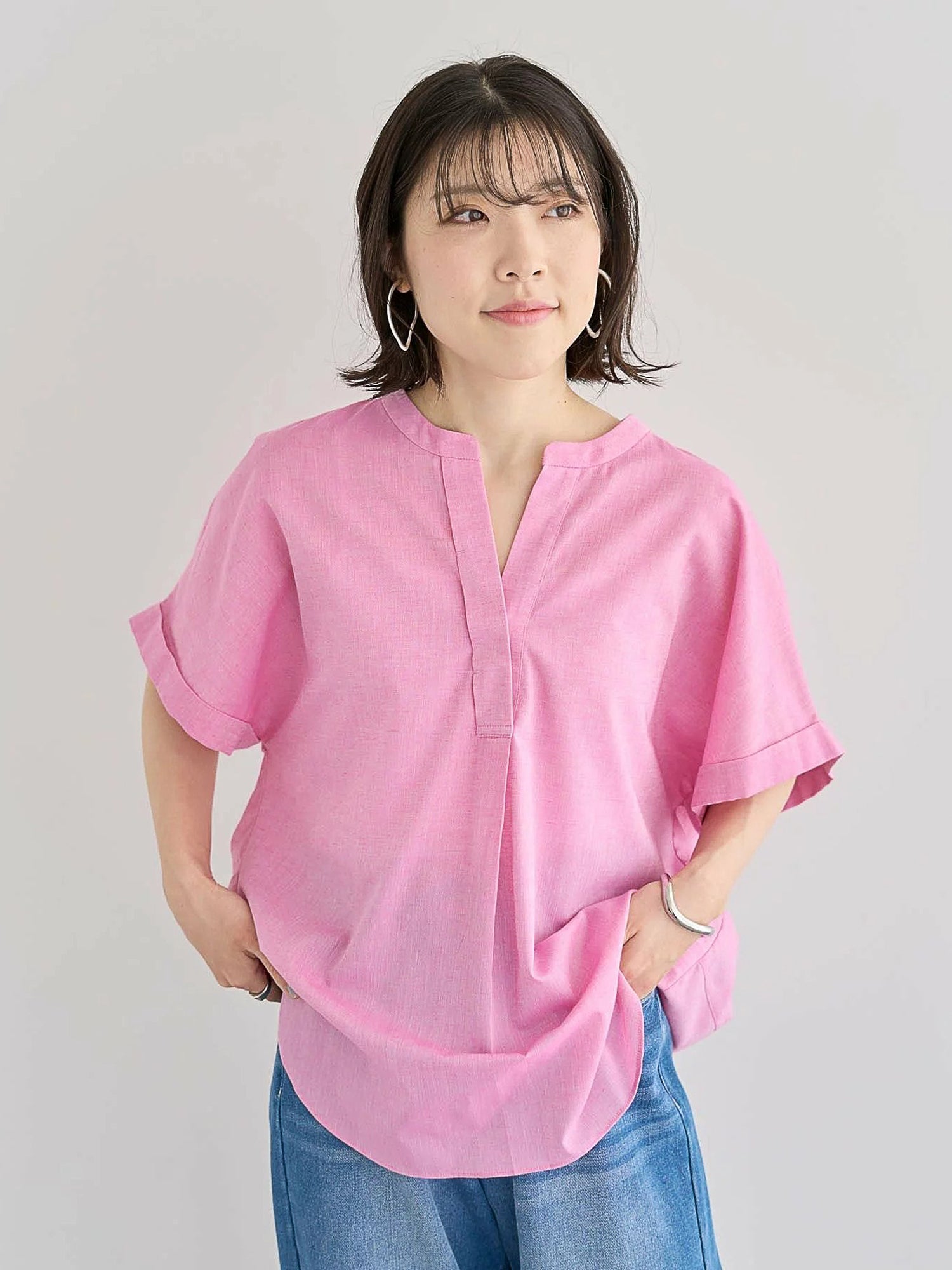 Emiko French Sleeve Skipper Shirt