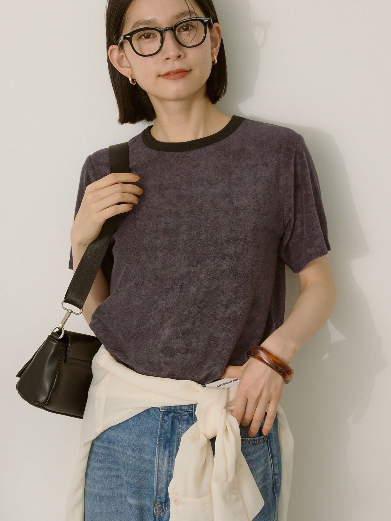 Eryna Pile Ringer T-Shirt