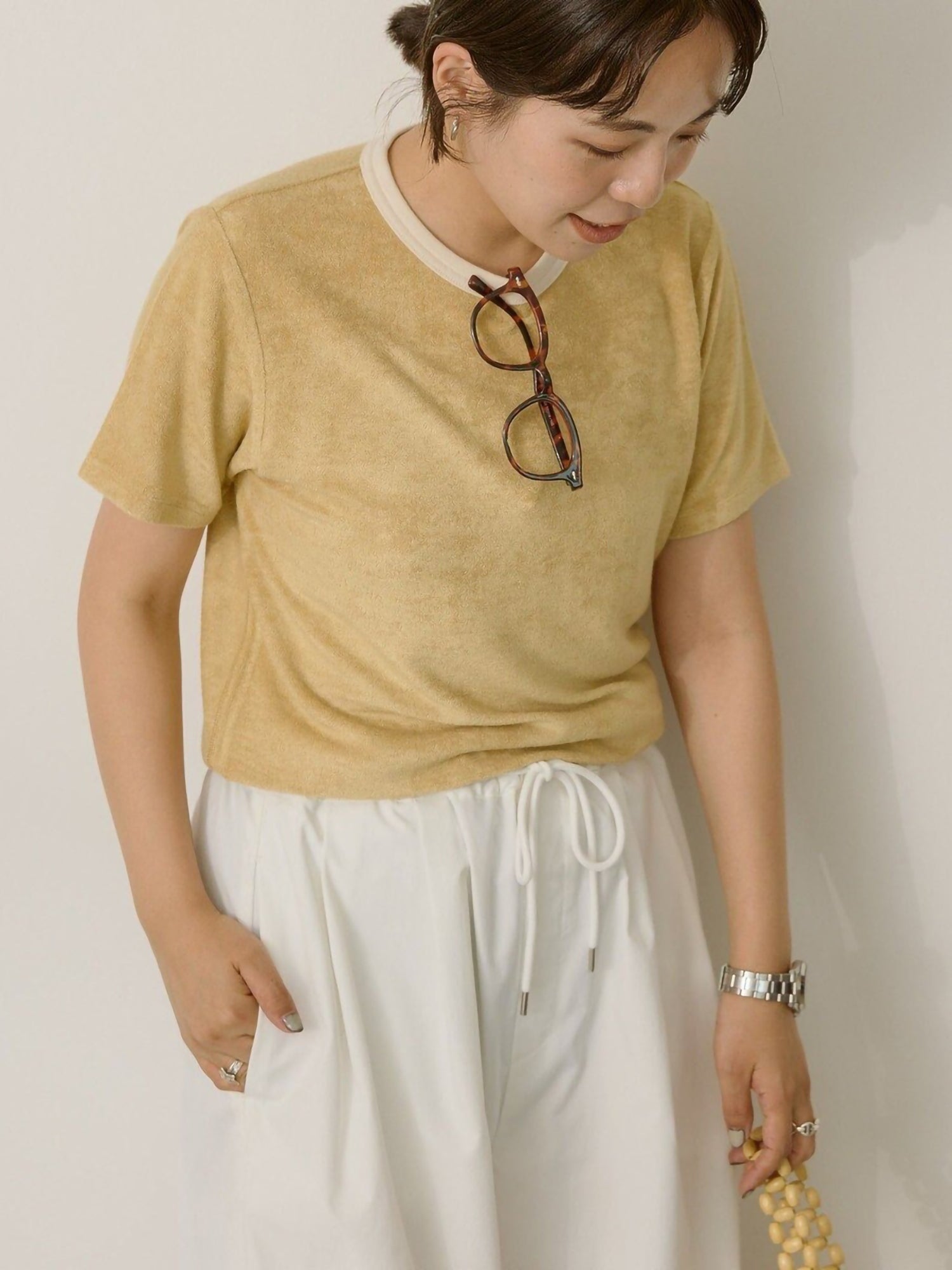 Eryna Pile Ringer T-Shirt