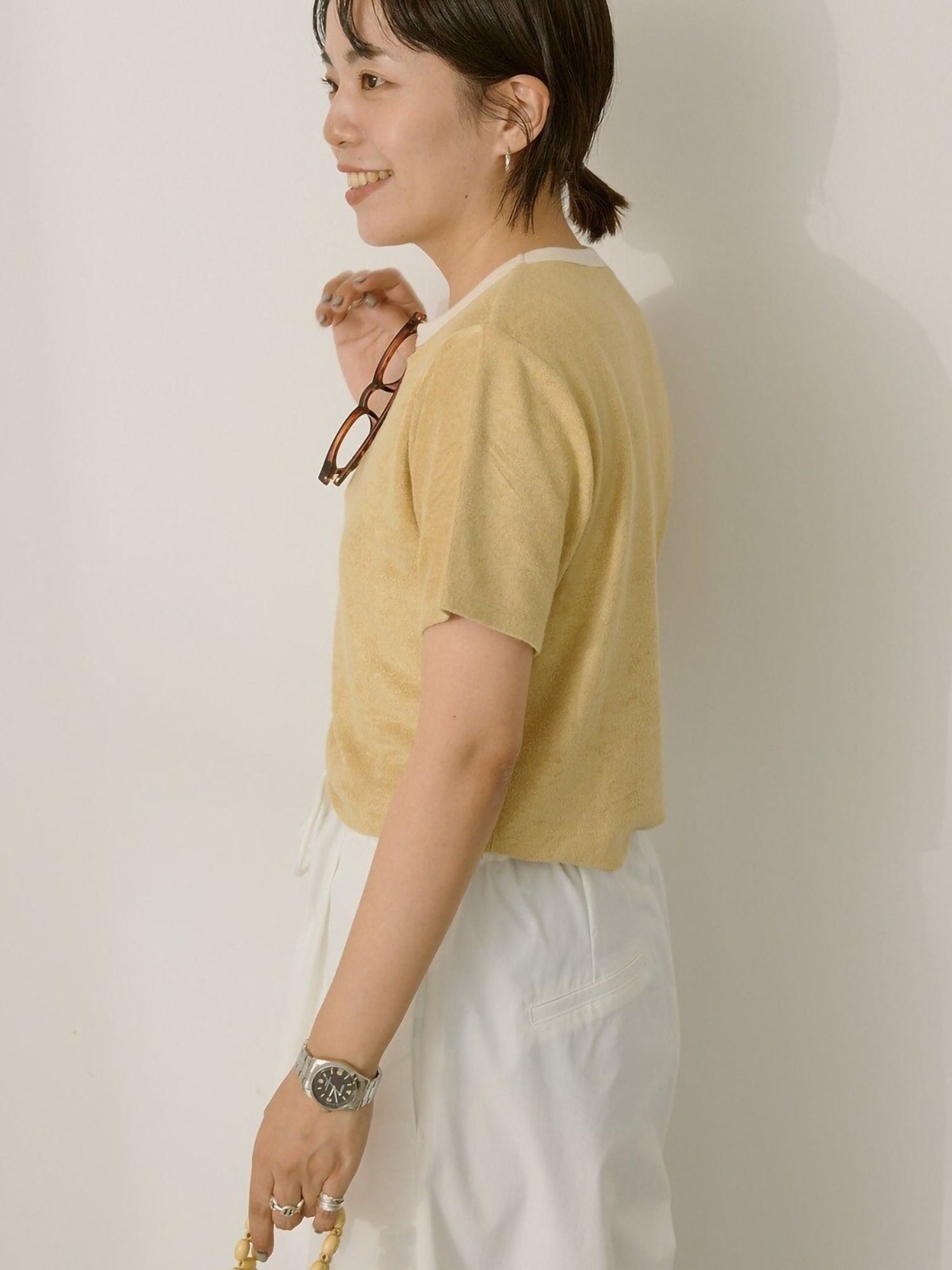 Eryna Pile Ringer T-Shirt