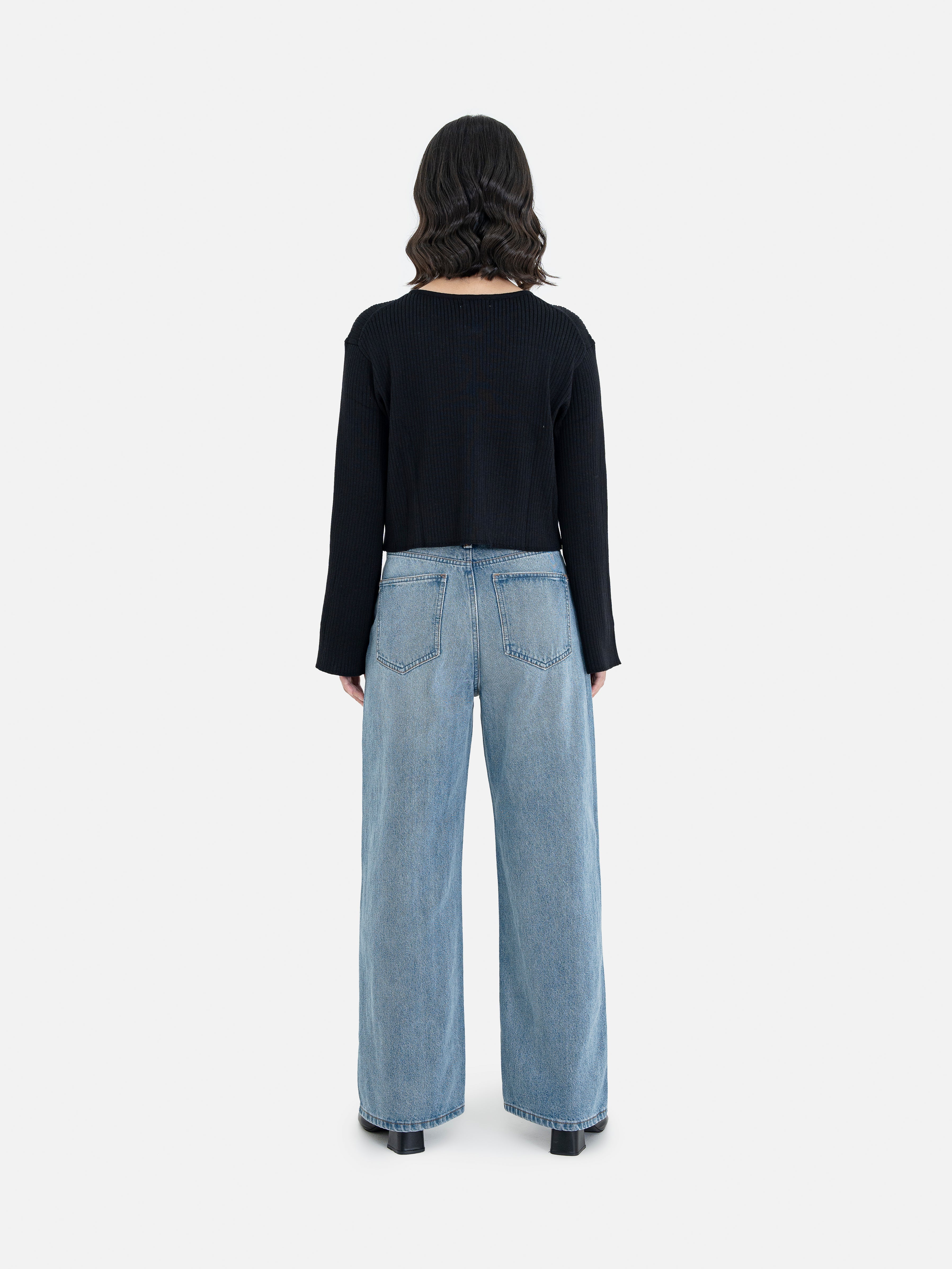 Etsuko Wide Denim Pants