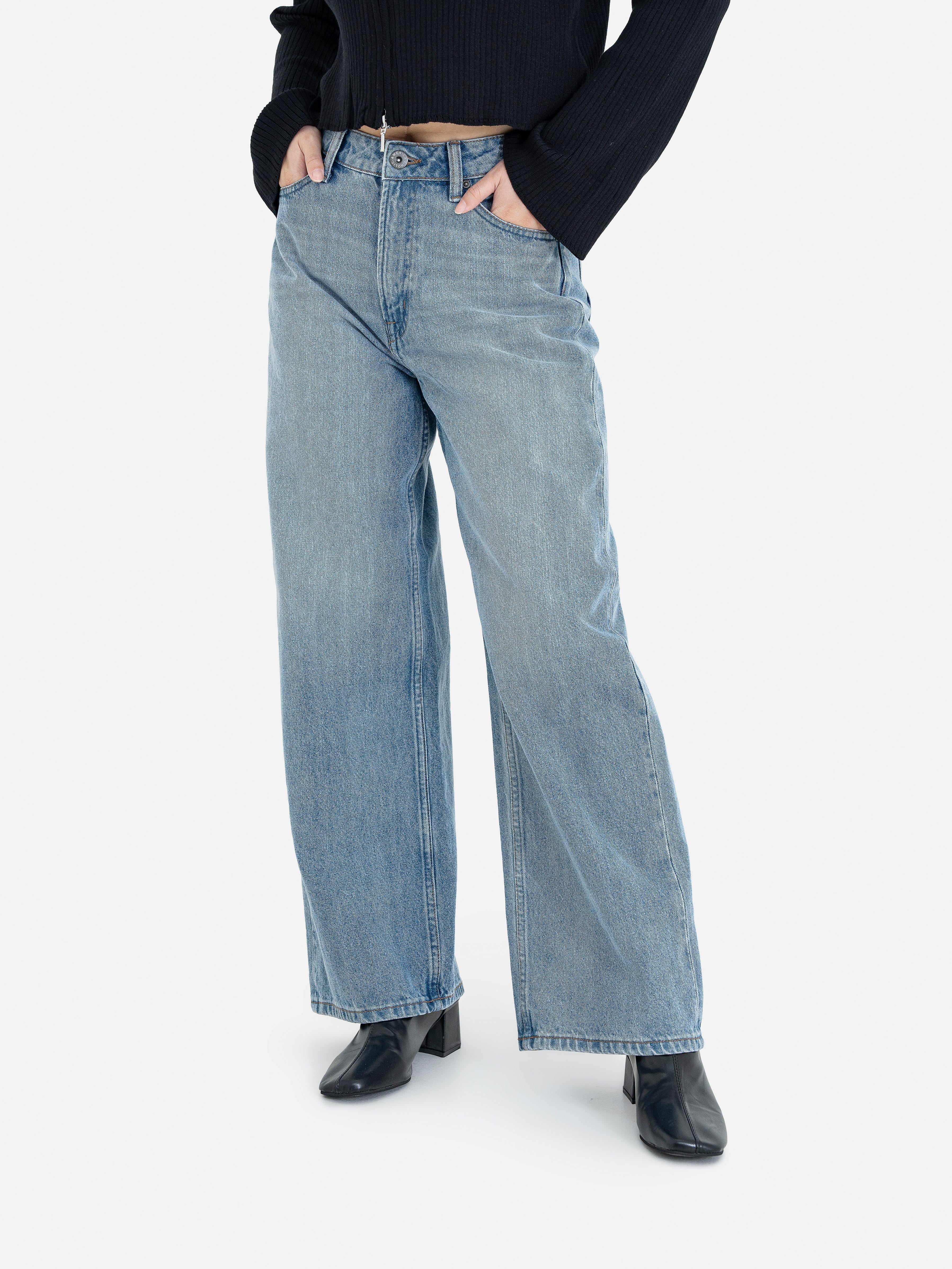 Etsuko Wide Denim Pants