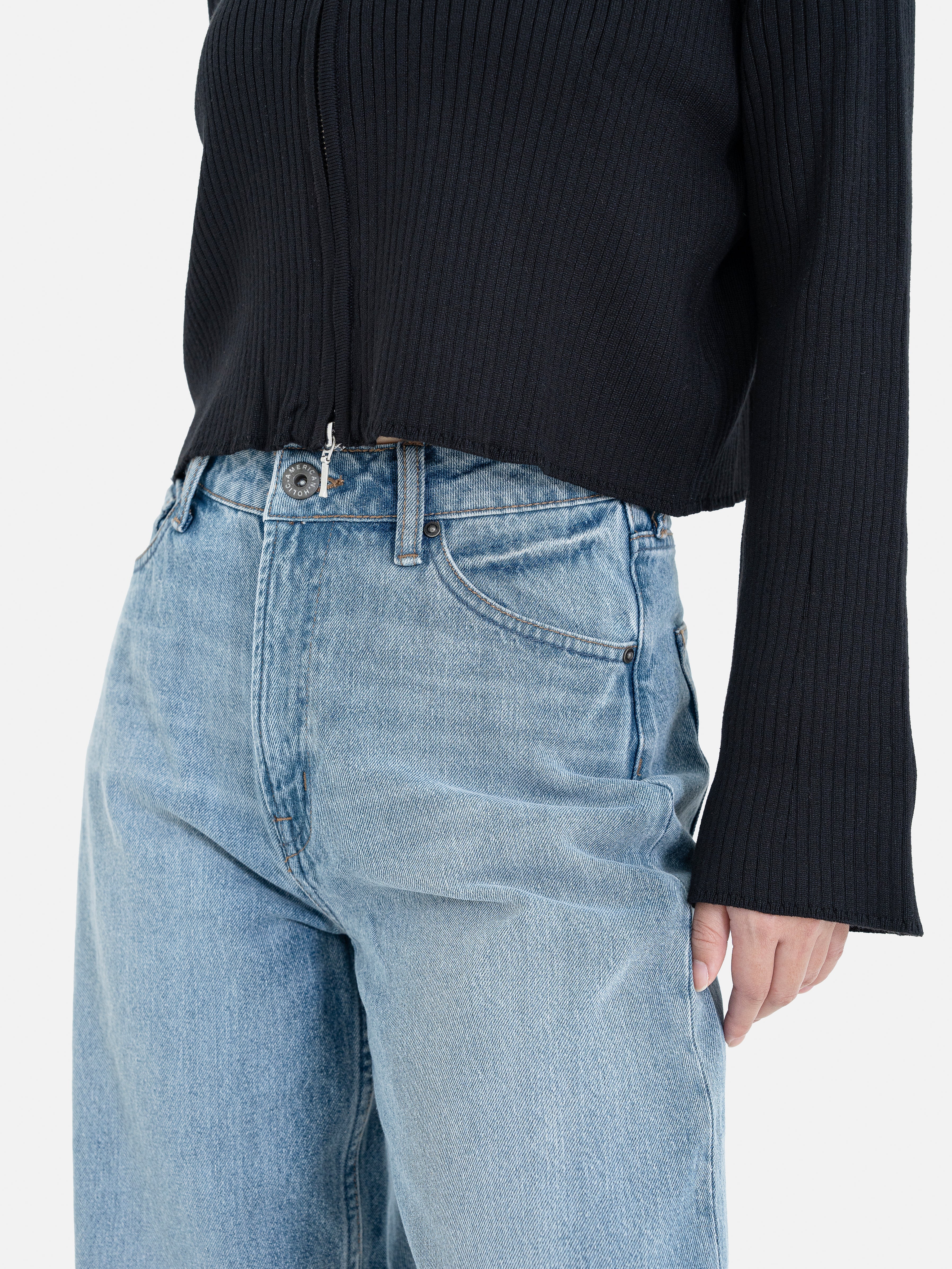 Etsuko Wide Denim Pants