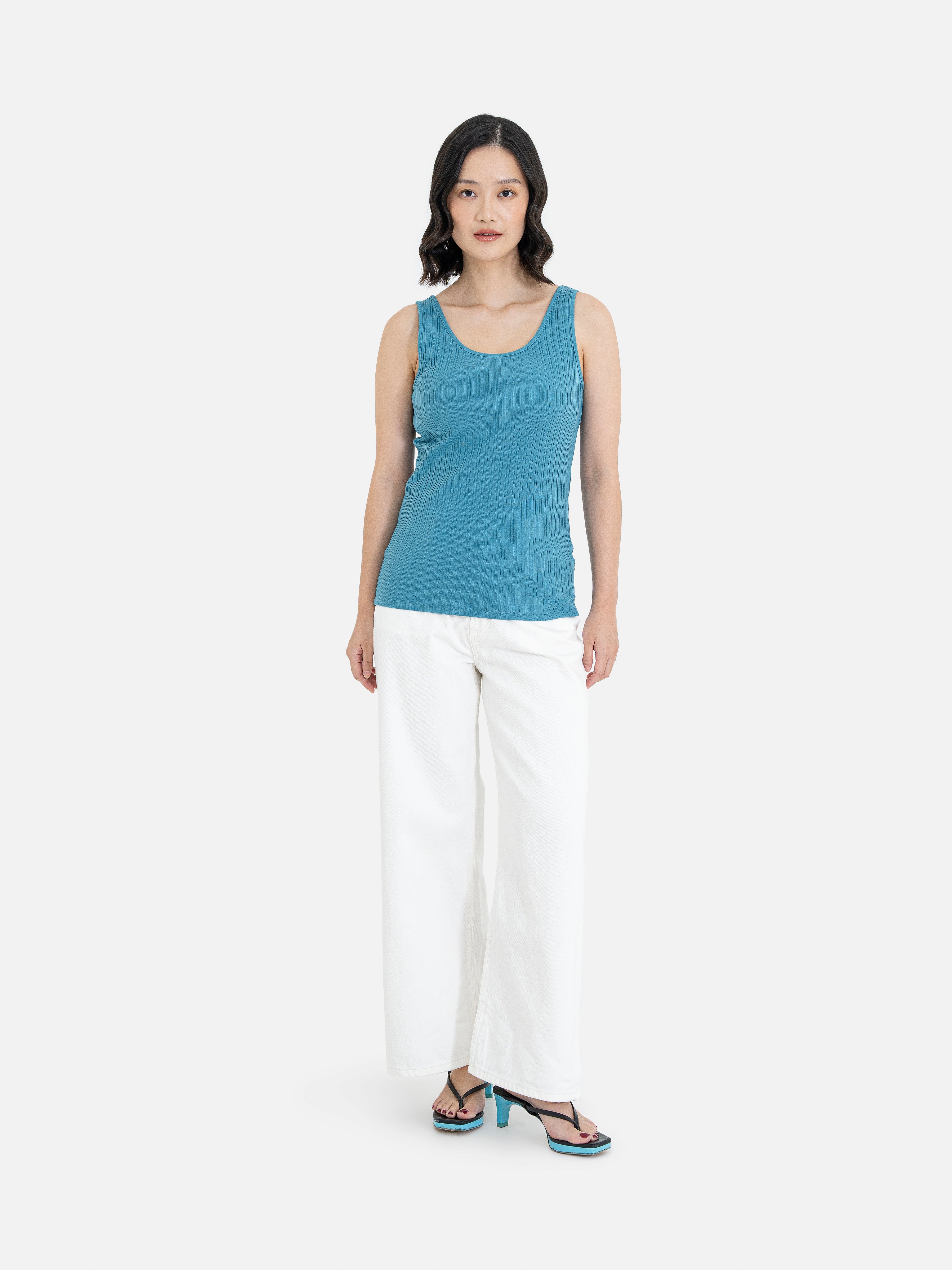 Etsuko Wide Denim Pants