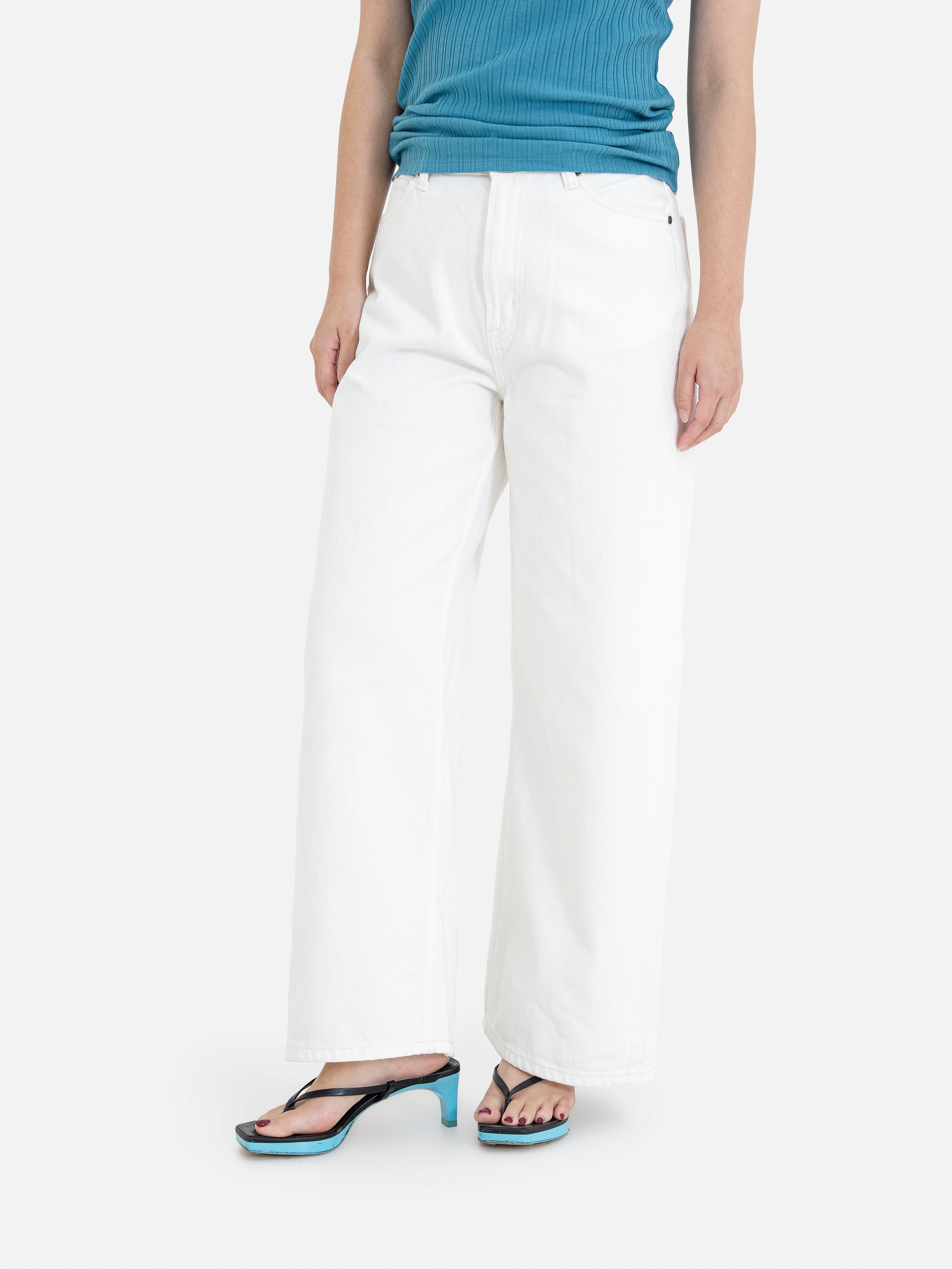 Etsuko Wide Denim Pants