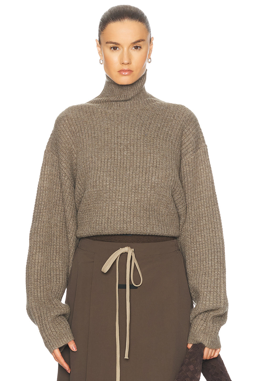 Cropped Turtleneck Sweater