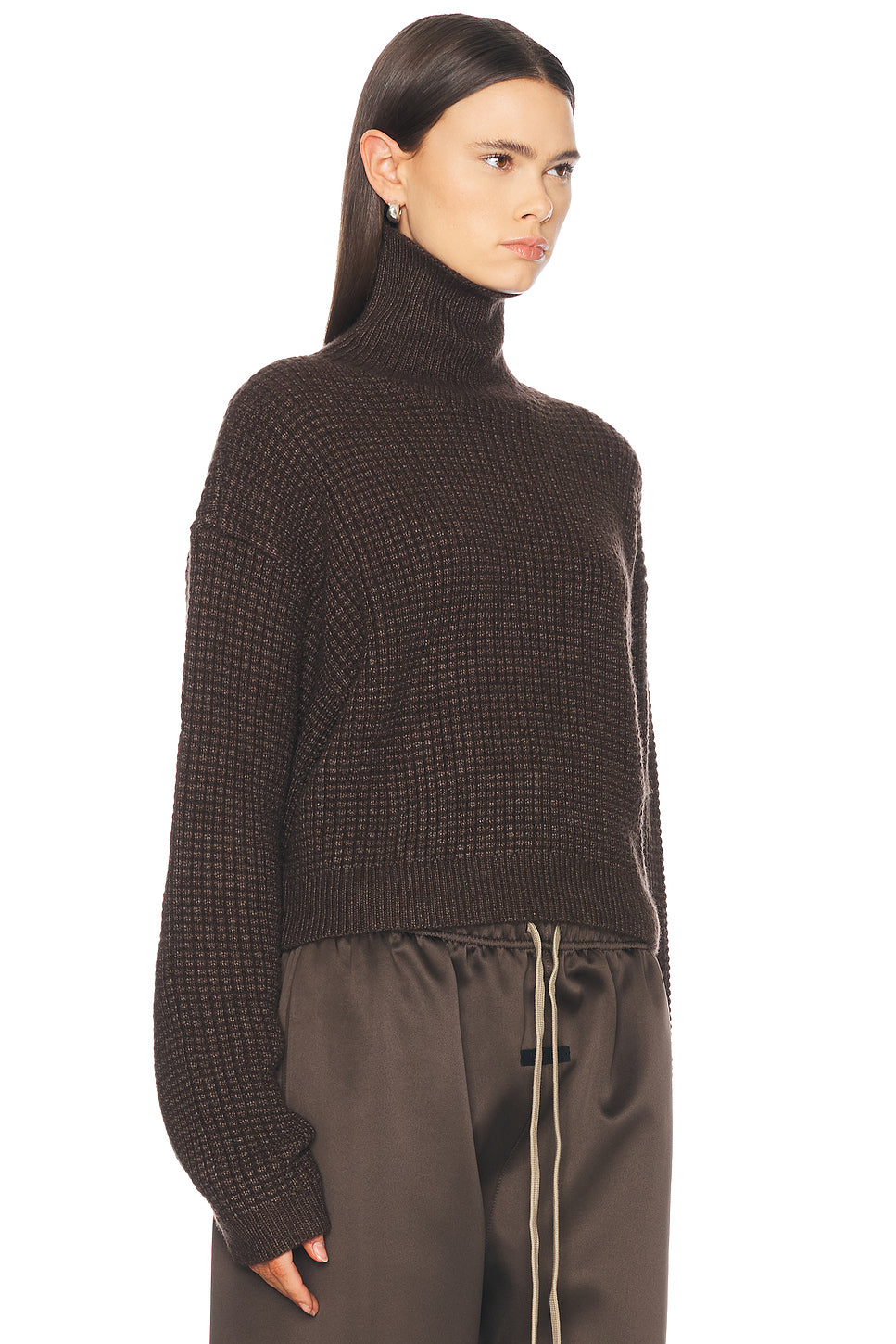 Cropped Turtleneck Sweater