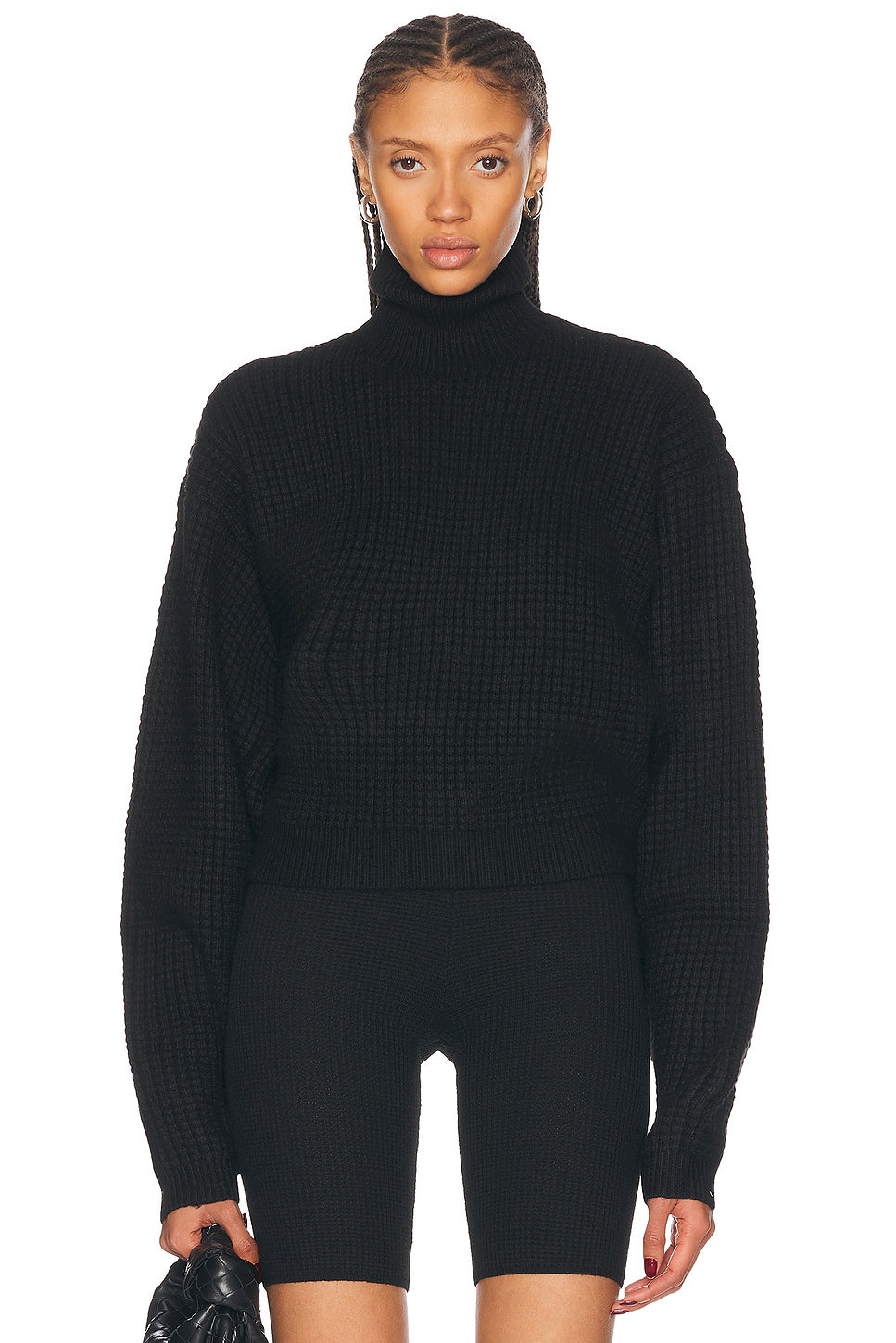 Cropped Turtleneck Sweater