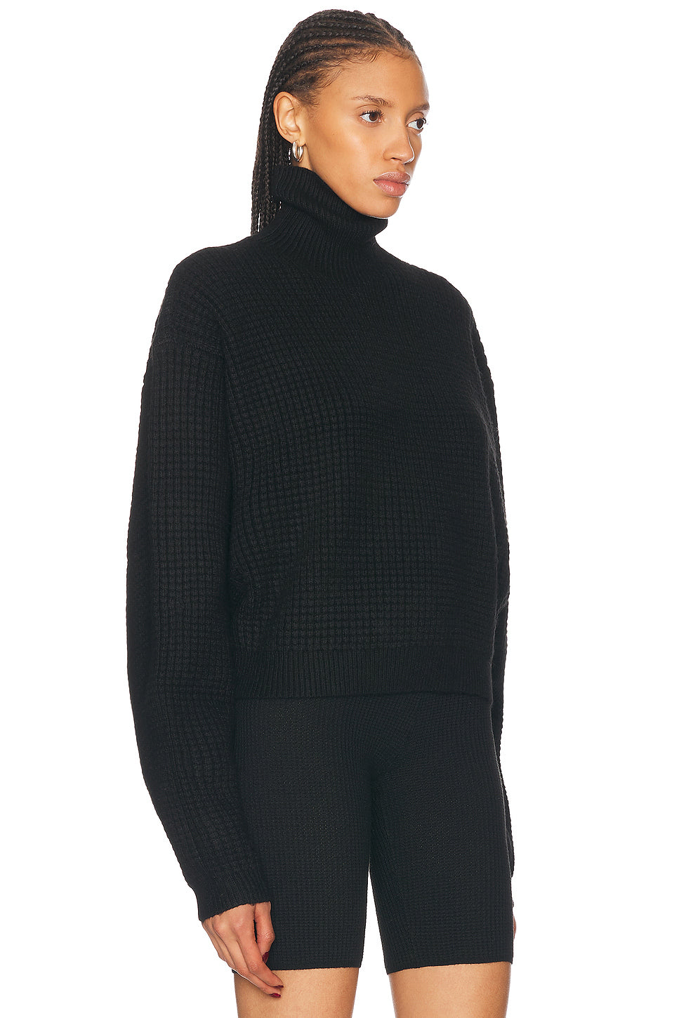 Cropped Turtleneck Sweater