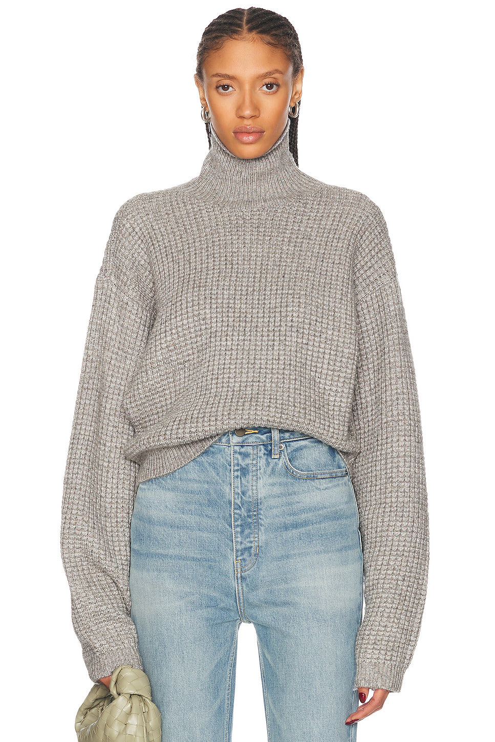 Cropped Turtleneck Sweater