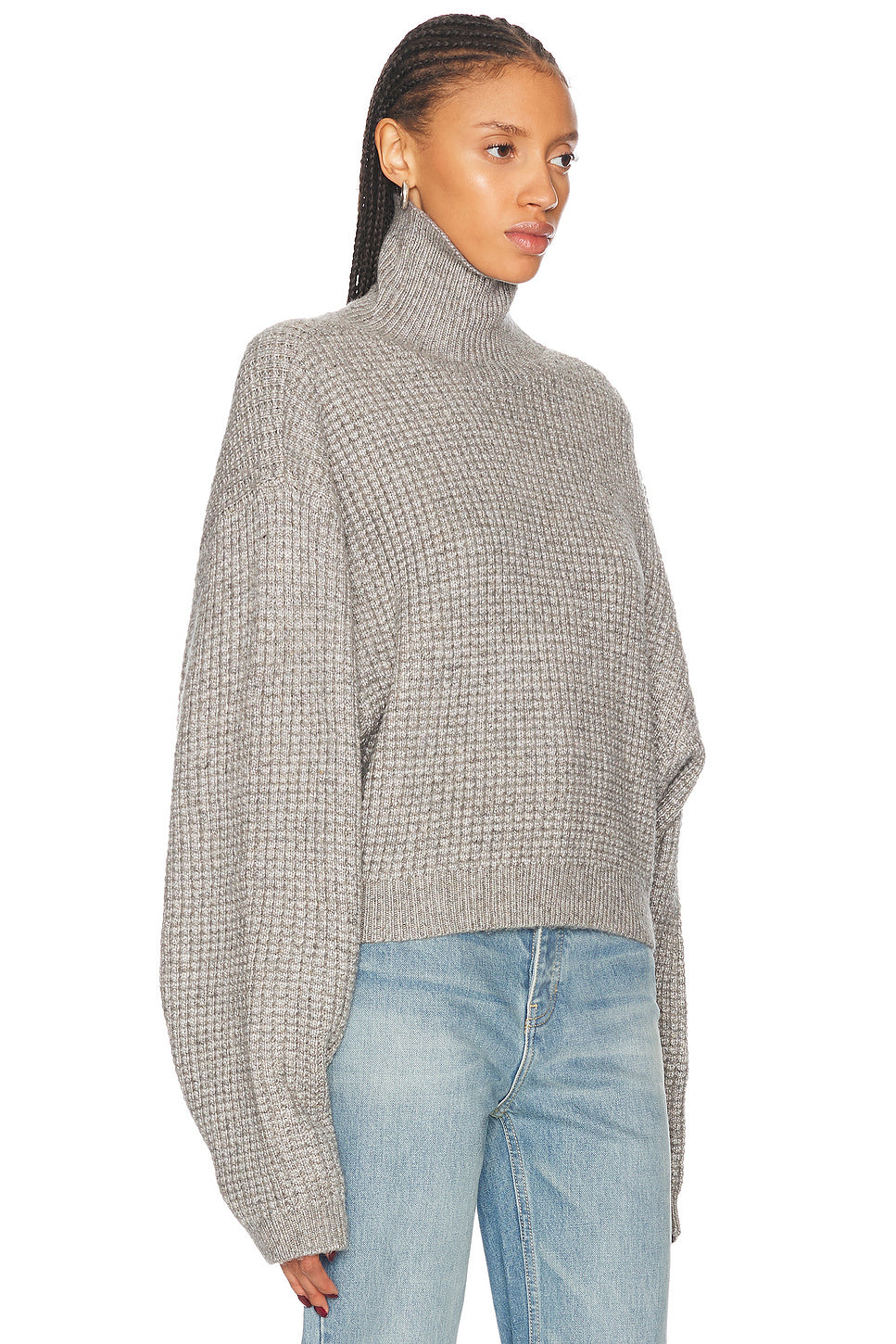 Cropped Turtleneck Sweater