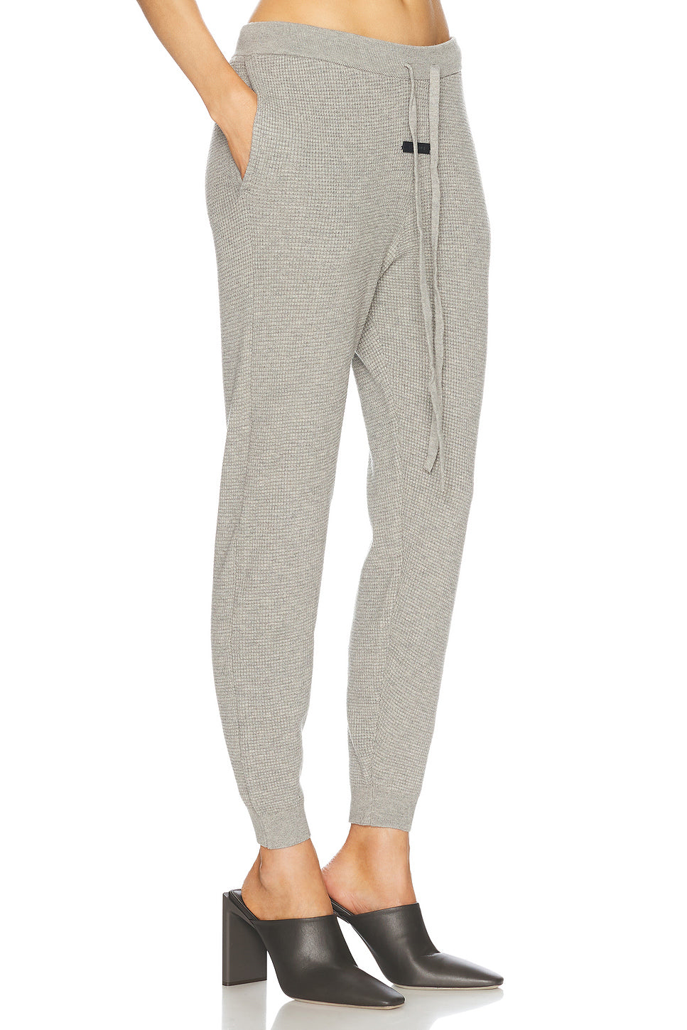 Waffle Fitted Sweatpant