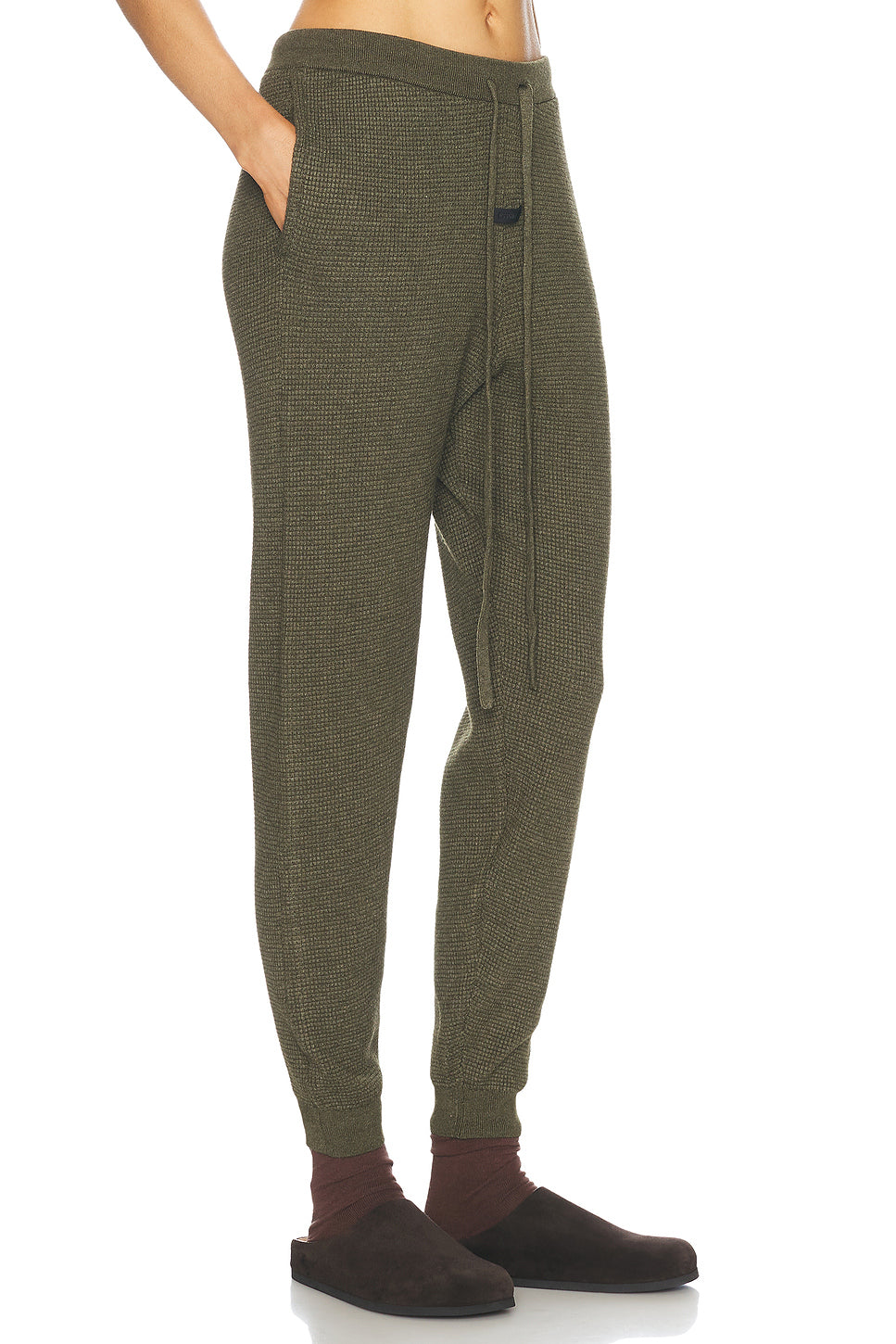 Waffle Fitted Sweatpant