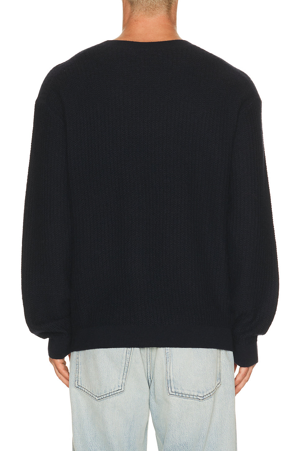 Textured Crewneck Sweater