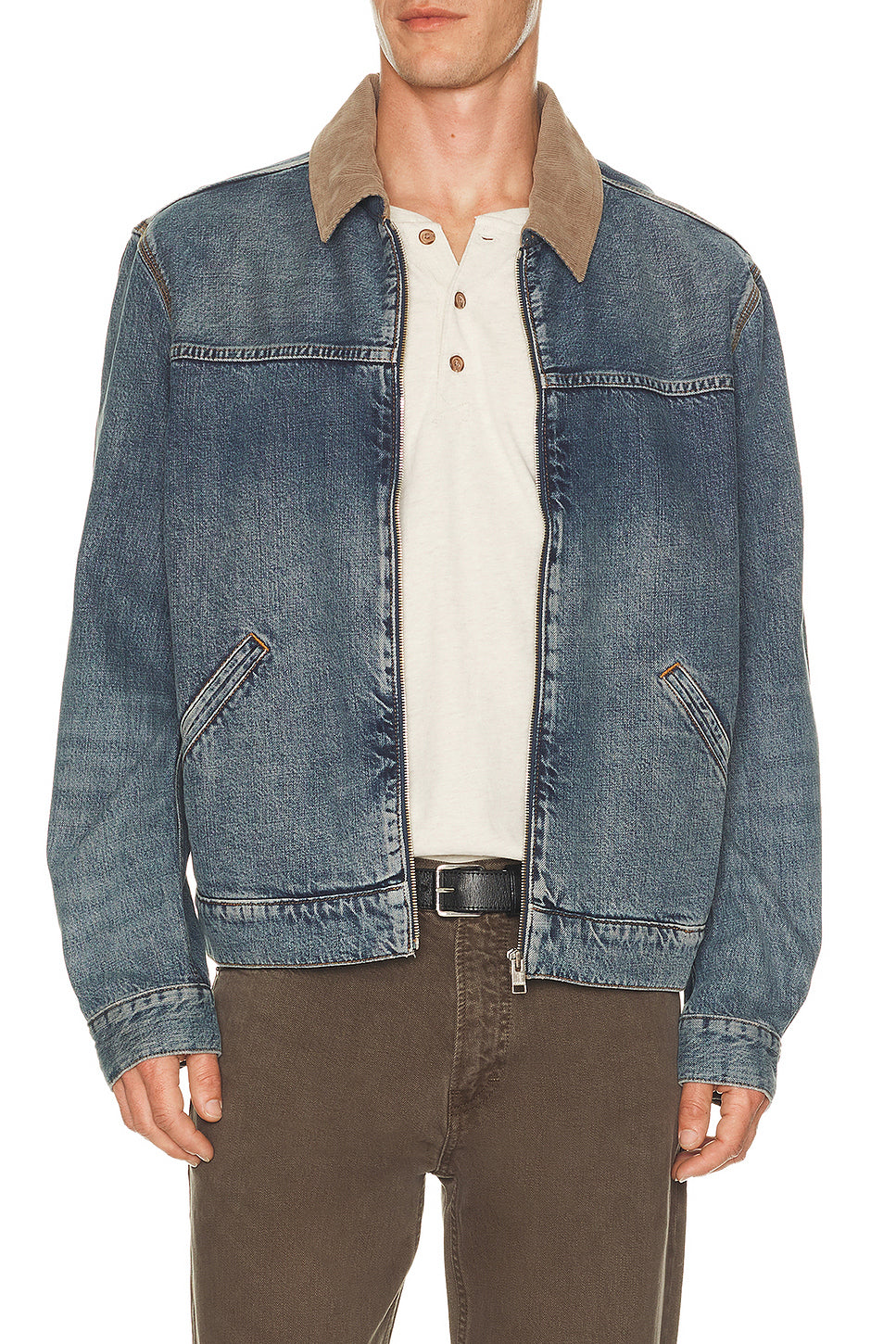 Denim Zip Trucker