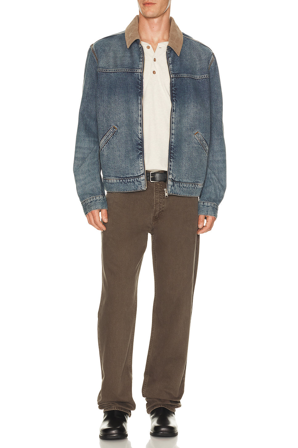 Denim Zip Trucker