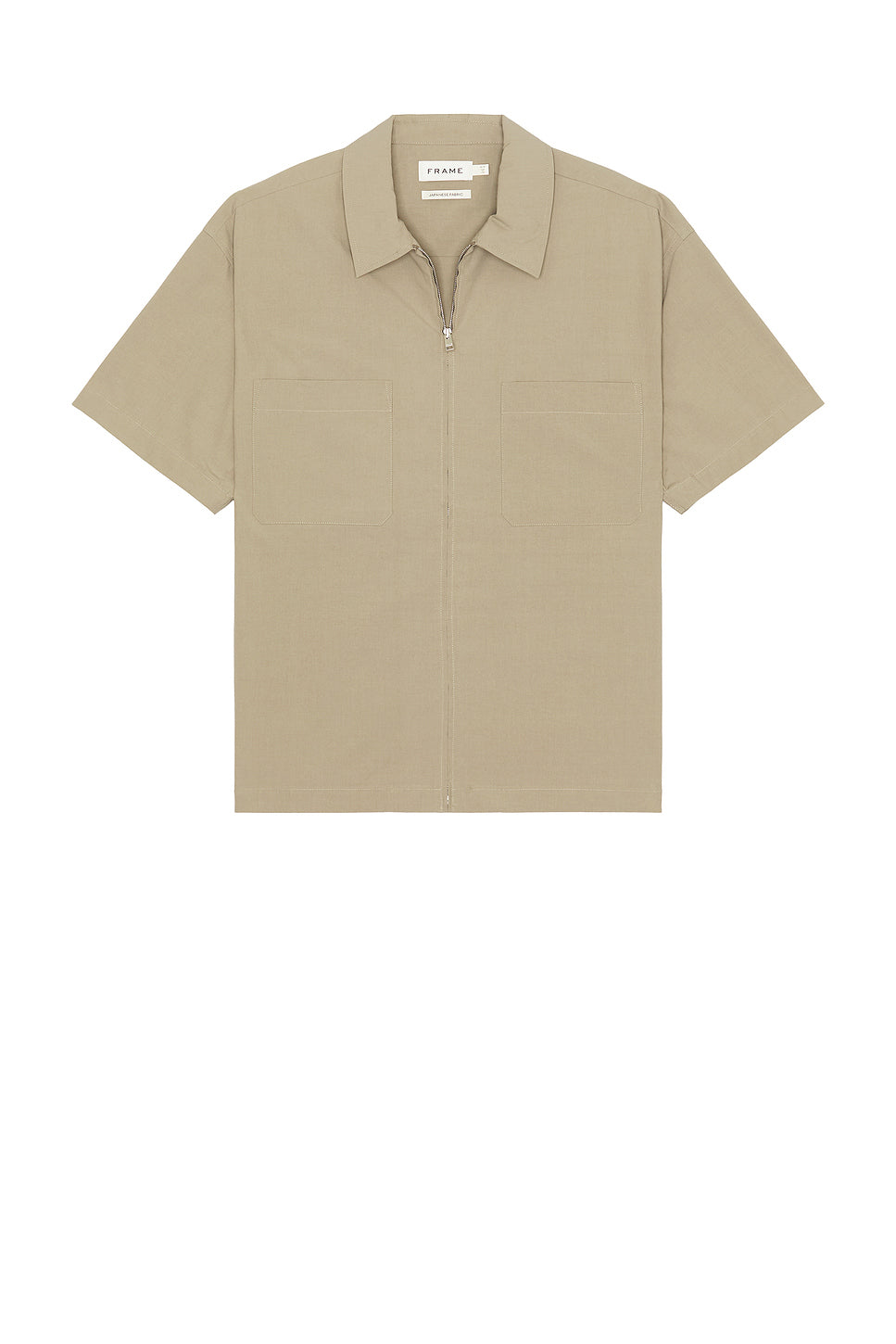 Light Poplin Zip Shirt