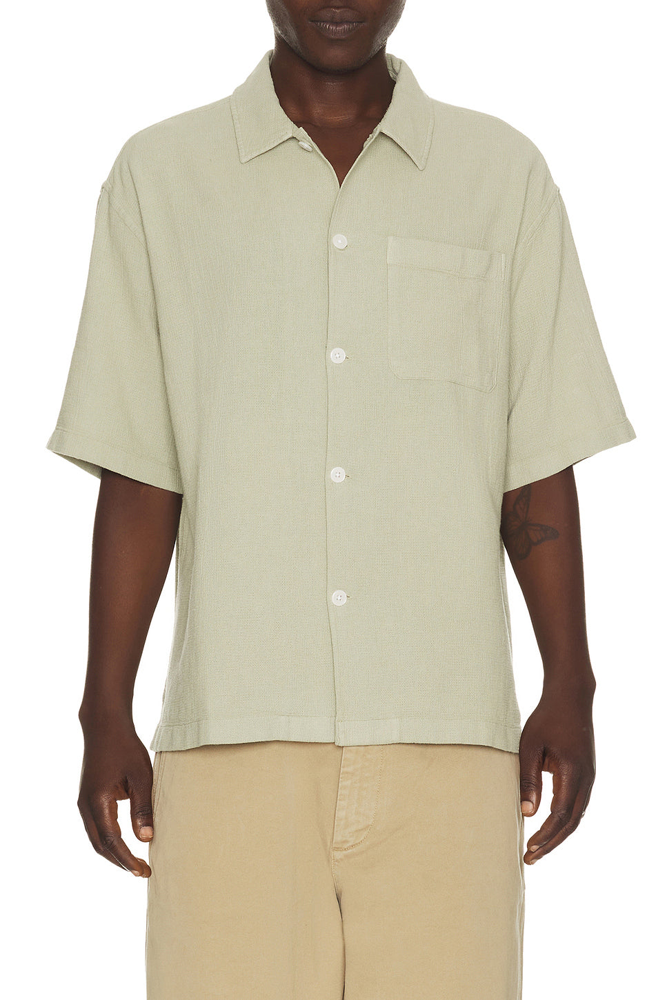 Open Weave Short Sleeve Shirt